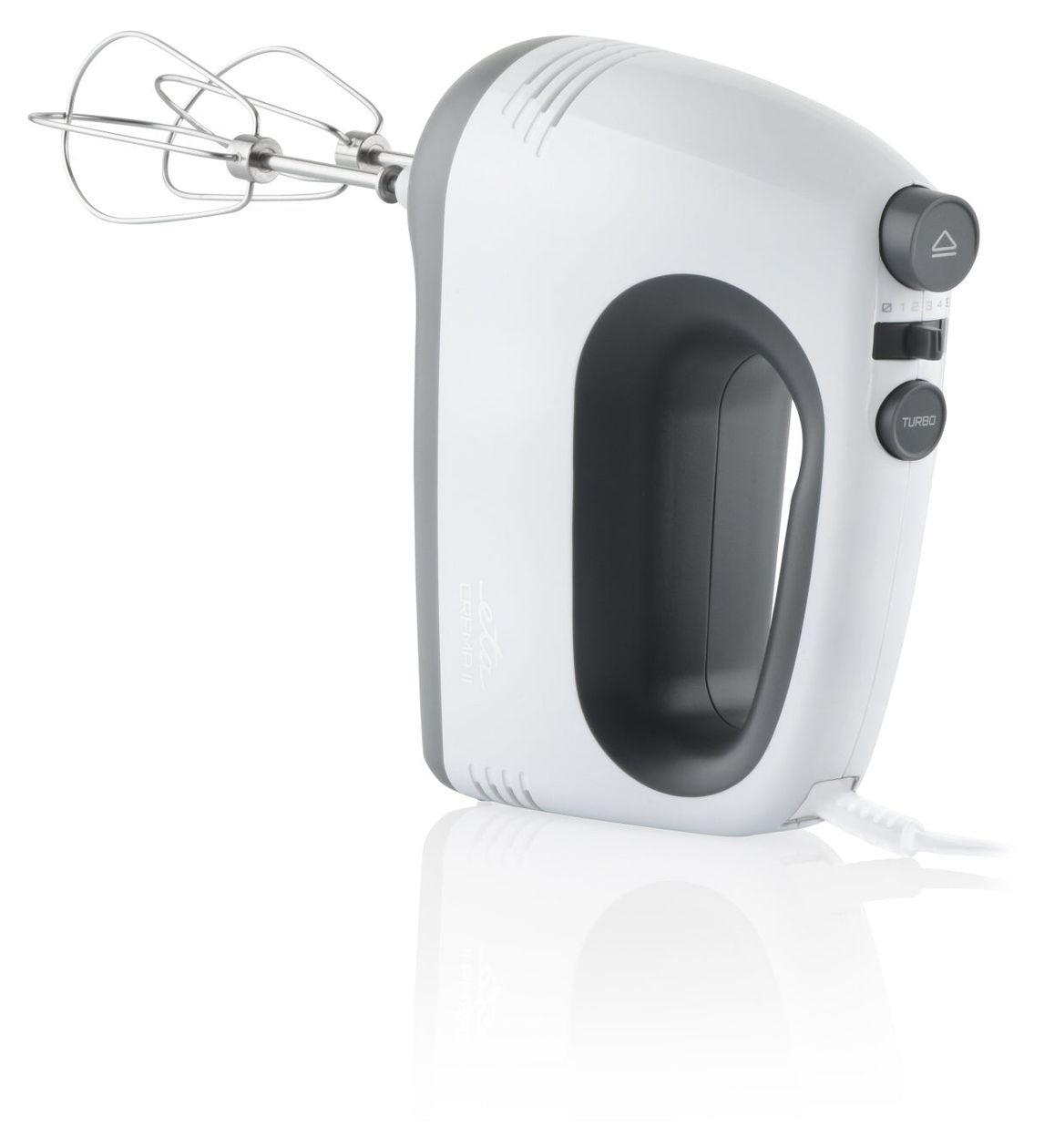 Crema II Handmixer 400 W 5 Stufen  (Grau, Weiß) 