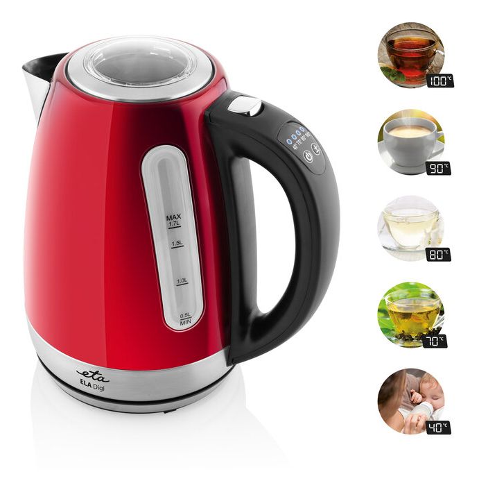 Digi 1,7 l Wasserkocher 2200 W  (Rot) 