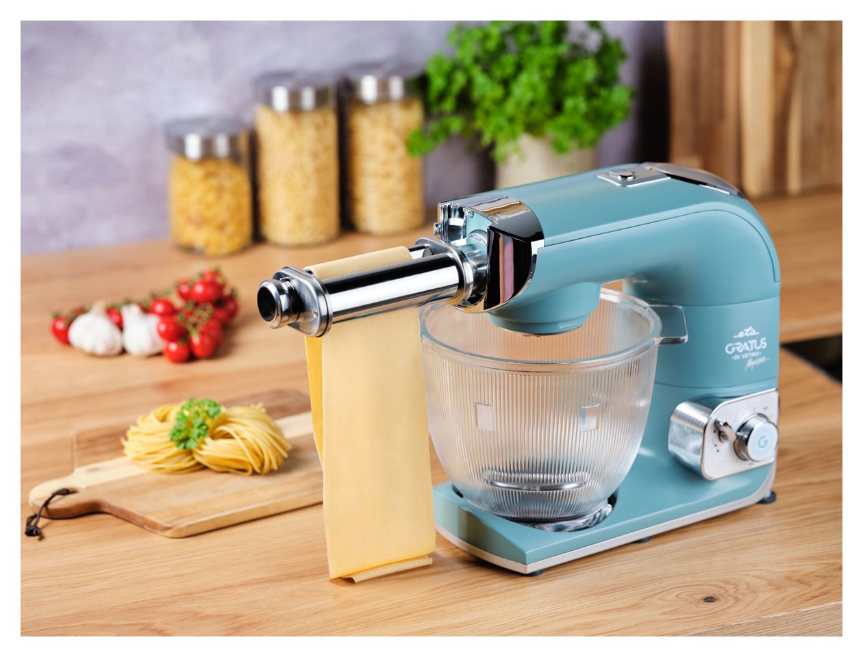 Gratus di Vetro 1200 W Küchenmaschine 5 l  (Grün, Edelstahl) 