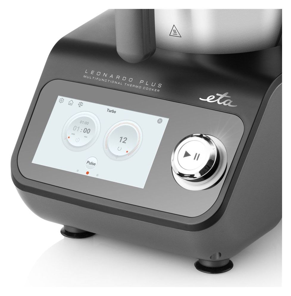 Leonardo Plus 600 W Küchenmaschine 3,5 l mit Waage  (Schwarz, Grau) 
