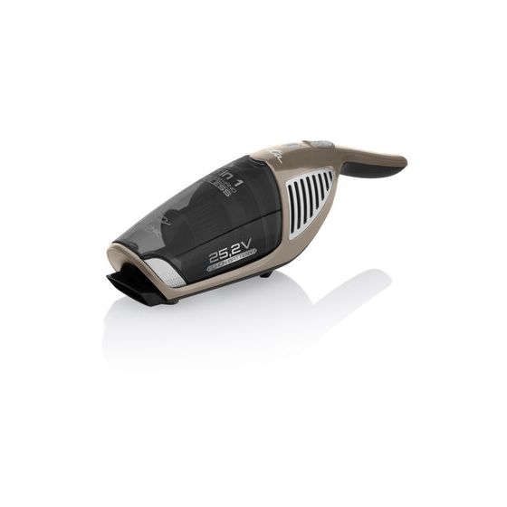 Moneto Handstaubsauger Beutellos bis 54 min Laufzeit 25,2 V HEPA  (Schwarz, Gold) 