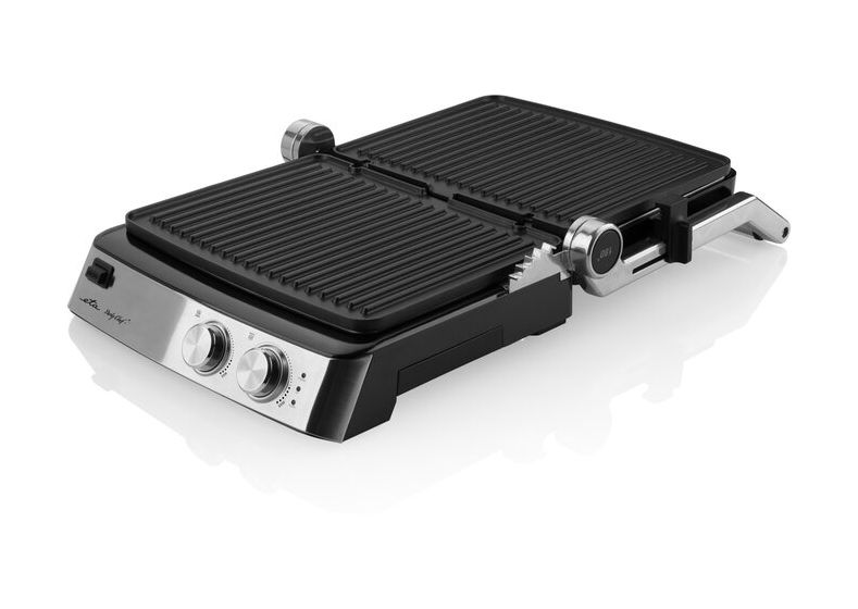 Party Chef Contact 2000 W mit 290 x 230 mm Fläche  (Schwarz, Edelstahl) 