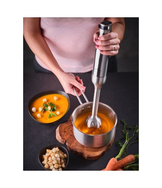 Spesso II Stabmixer 1200 W (Schwarz, Satinierter Stahl) 