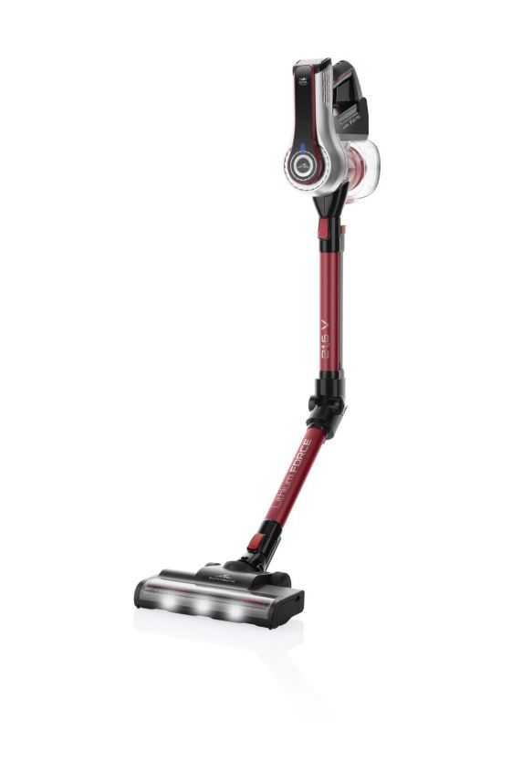 Supersonic Elastic Handstaubsauger Beutellos bis 25 min Laufzeit HEPA  (Schwarz, Rot) 
