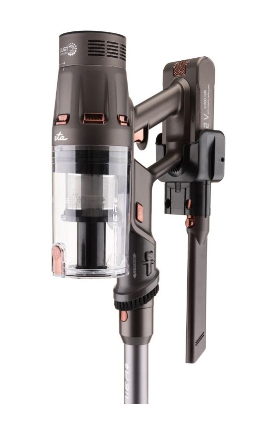 Terier Handstaubsauger Beutellos bis 80 min Laufzeit 25,2 V HEPA  (Braun) 