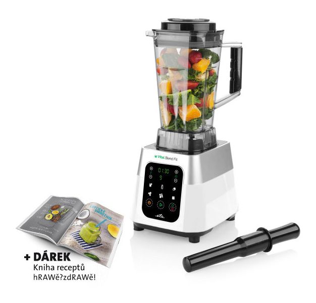 Vital Blend Fit 2 l Standmixer 9 Geschwindigkeiten 1800 W  (Grau, Weiß) 