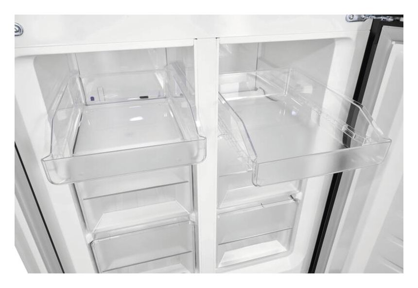 MD425-150-040C Side-by-Side Kühl-/ Gefrierkombination 271 l / 150 l 182 kWh NoFrost 1800 mm x 795 mm (Anthrazit, Edelstahl) 