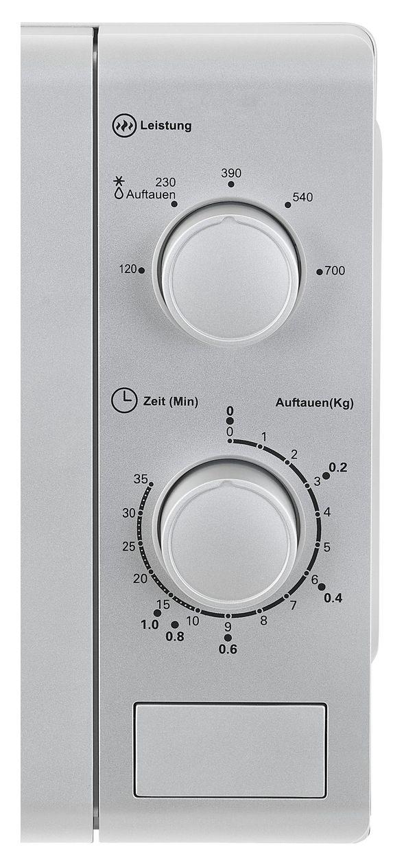 MW900-030 Freistehende Mikrowelle 700 W Größe: klein 5 Stufen  (Silber) 