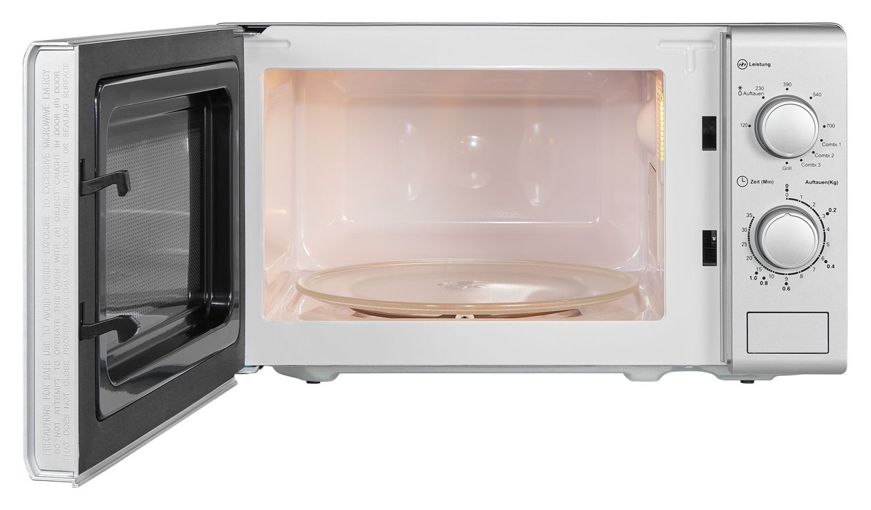 MW900-030G Standgeräte Solo 700 W Größe: klein 5 Stufen Grill  (Silber) 