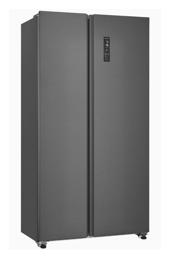 SBS46-040D Side-by-Side Kühl-/ Gefrierkombination 291 l / 151 l 230 kWh NoFrost 1770 mm x 910 mm  (Anthrazit) 