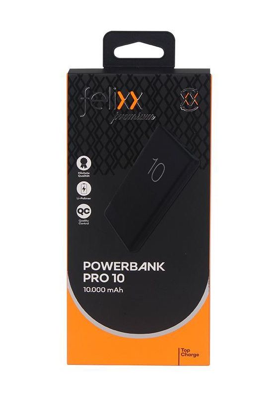 Pro 10 10000 mAh Powerbank Mikro-USB  (Schwarz) 