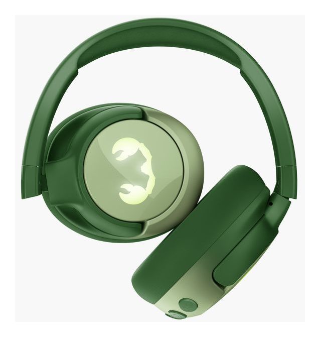Clam Junior Ohraufliegender Bluetooth Kopfhörer kabellos 60 h Laufzeit USB Typ-C  (Grün) 