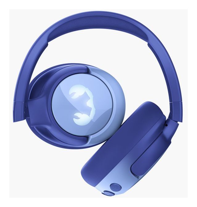 Clam Junior Ohraufliegender Bluetooth Kopfhörer kabellos 60 h Laufzeit USB Typ-C  (Blau) 