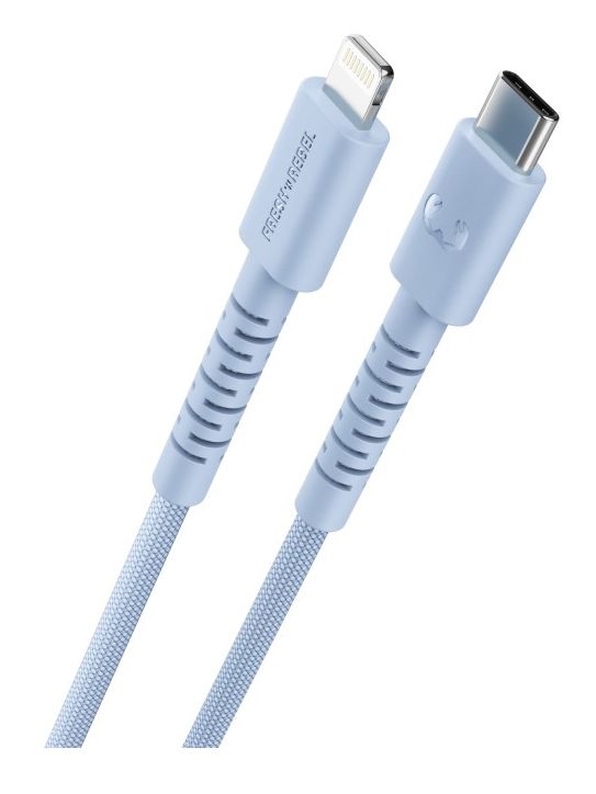 FlexWave Rundkabel Lightning auf USB C Männlich 2 m  (Blau) 