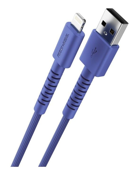 FlexWave Stecker Rundkabel Lightning auf USB A 2 m  (True Blue) 