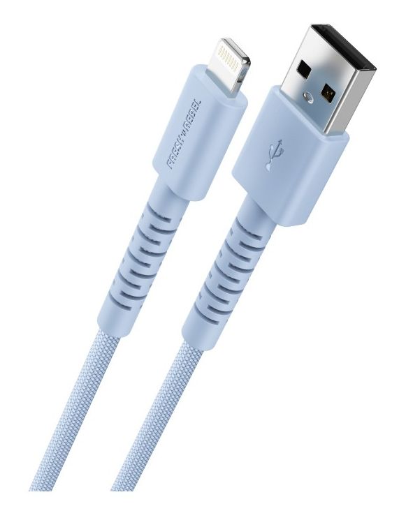 FlexWave Stecker Rundkabel Lightning auf USB A 2 m  (Vivid Blue) 