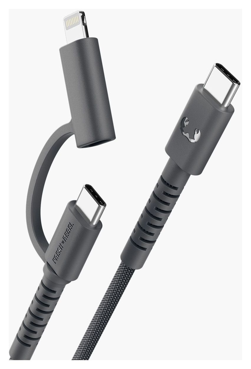 FlexWave Lightning auf USB C Männlich 2 m  (Schwarz) 