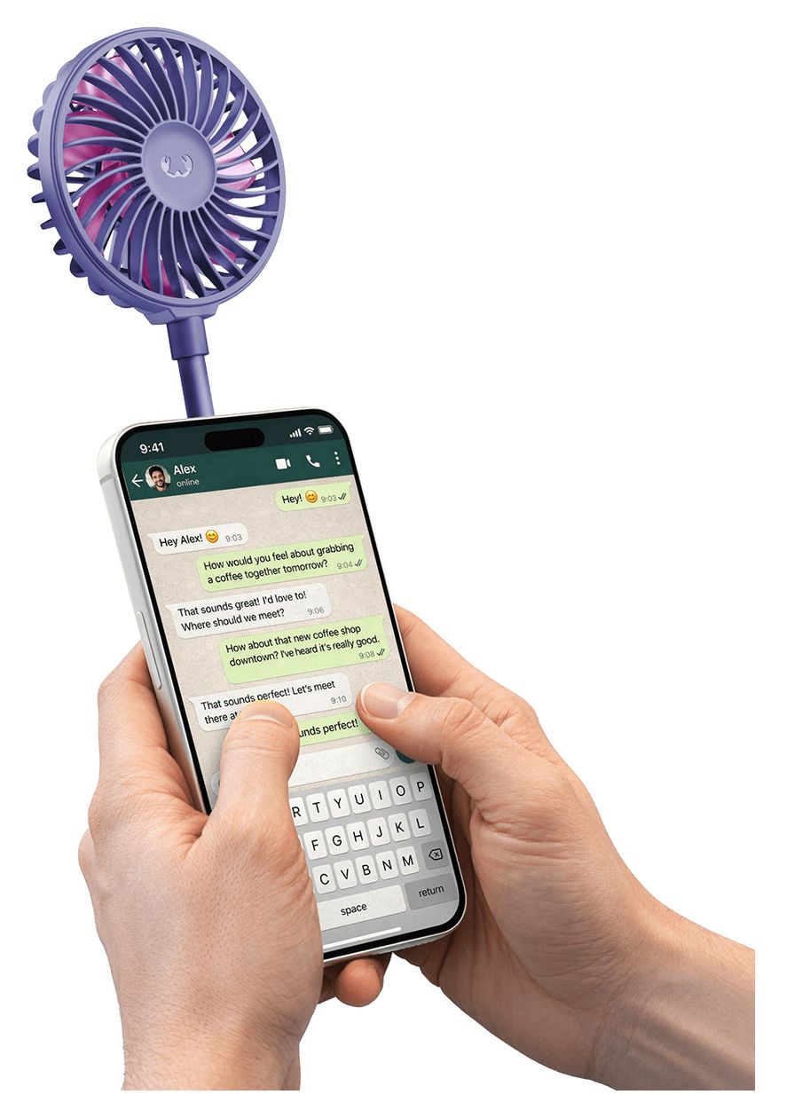Magnetic Fan Handventilator  (Violett) 