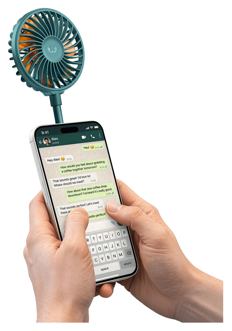 Magnetic Fan Handventilator  (Aqua-Farbe) 