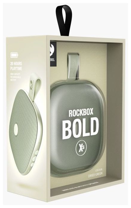 Rockbox Bold XS Bluetooth Lautsprecher Wasserdicht IPX5 (Grün) 