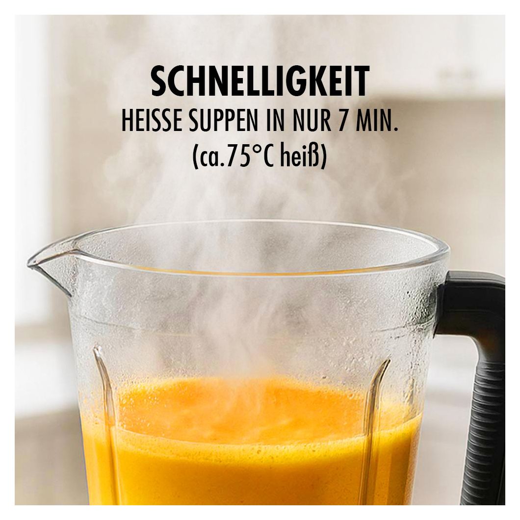 40987 Design Multi-Power 2 l Standmixer 2000 W  (Schwarz, Edelstahl) 