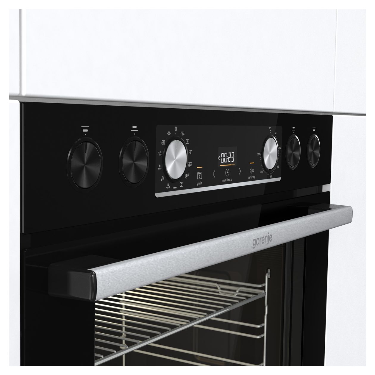 Black Set 4 (BCX6737E05BG + ECD634X) Herdset maxi AutoClean Ecoclean mit 60 cm Glaskeramik Kochfeld 