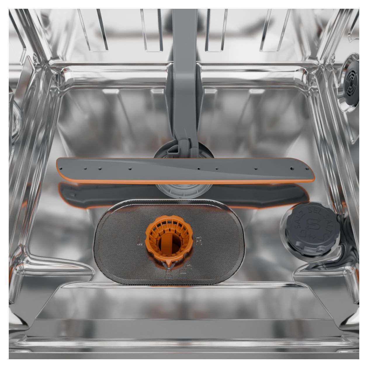 GI663A97X 60 cm Geschirrspüler teilintegriert (ohne Front) Sehr leise 16 Maßgedecke aquaStop Funktion Auto Open 