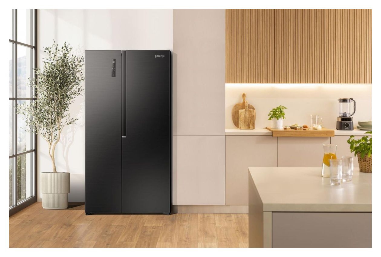 NRS917E41BX Side-by-Side Kühl-/ Gefrierkombination 347 l / 197 l 317 kWh NoFrost 1786 mm x 911 mm  (Schwarz) 