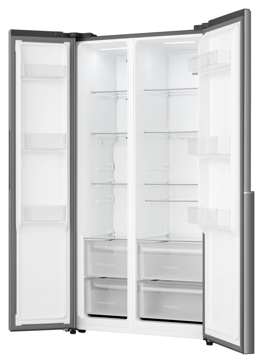 NRS917E41XSI Side-by-Side Kühl-/ Gefrierkombination 347 l / 197 l 317 kWh NoFrost 1786 mm x 911 mm  (Grau) 