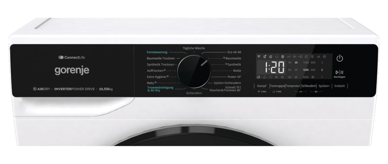 WD2PA1X64ADW/DE 10,5 kg 6 kg Kondensations Waschtrockner 1400 U/min 