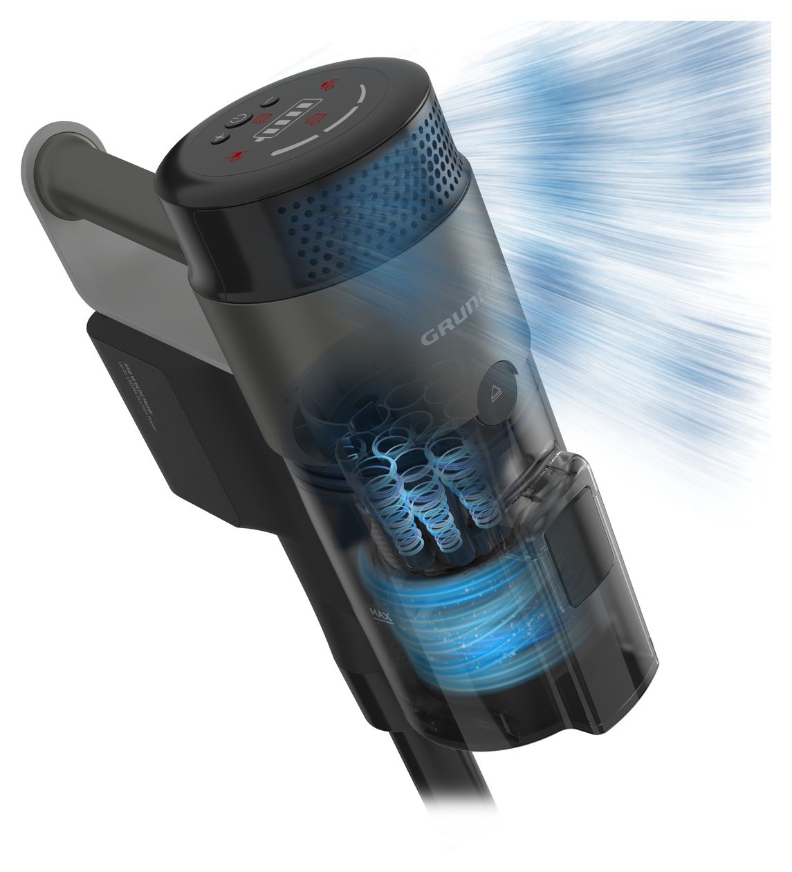 VCP8331 Pro Handstaubsauger Beutellos bis 60 min Laufzeit 25,2 V EPA  (Anthrazit) 