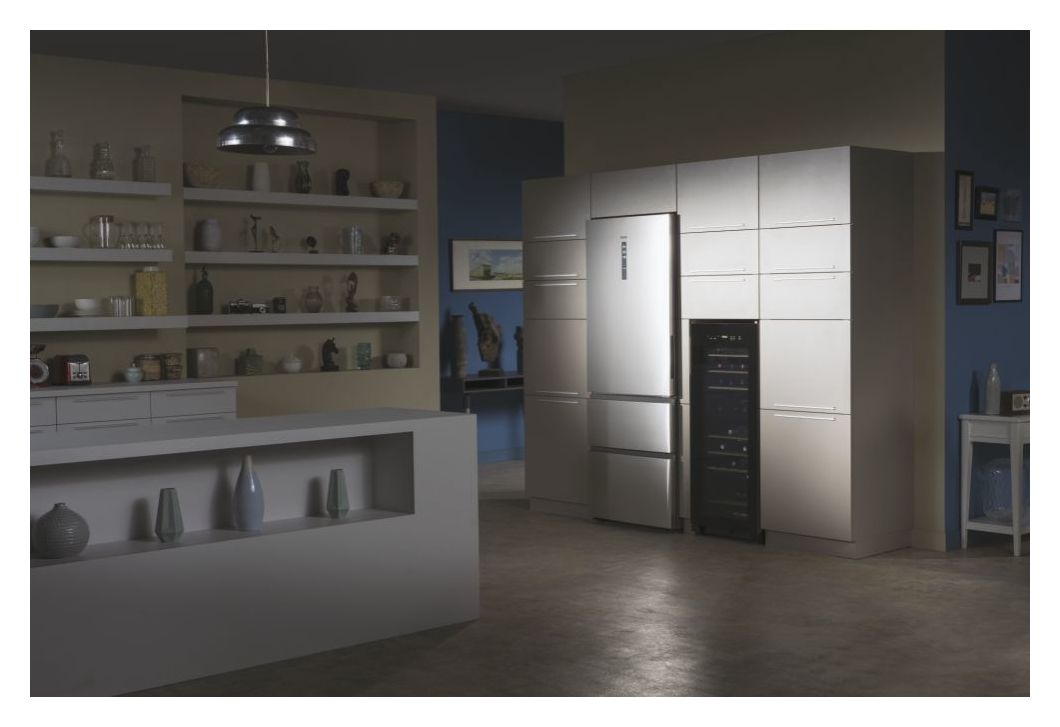 A3FE742CMJ 312 l / 151 l Kühl-Gefrierkombi freistehend NoFrost 289 kWh Jahr  (Silber) 