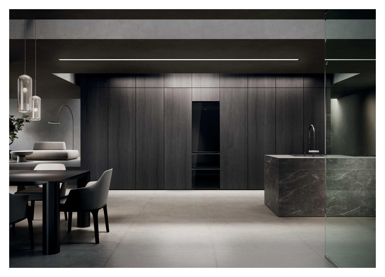 CST9619DNGBW 247 l / 137 l Kühl-Gefrierkombi freistehend NoFrost 222 kWh Jahr  (Schwarz) 