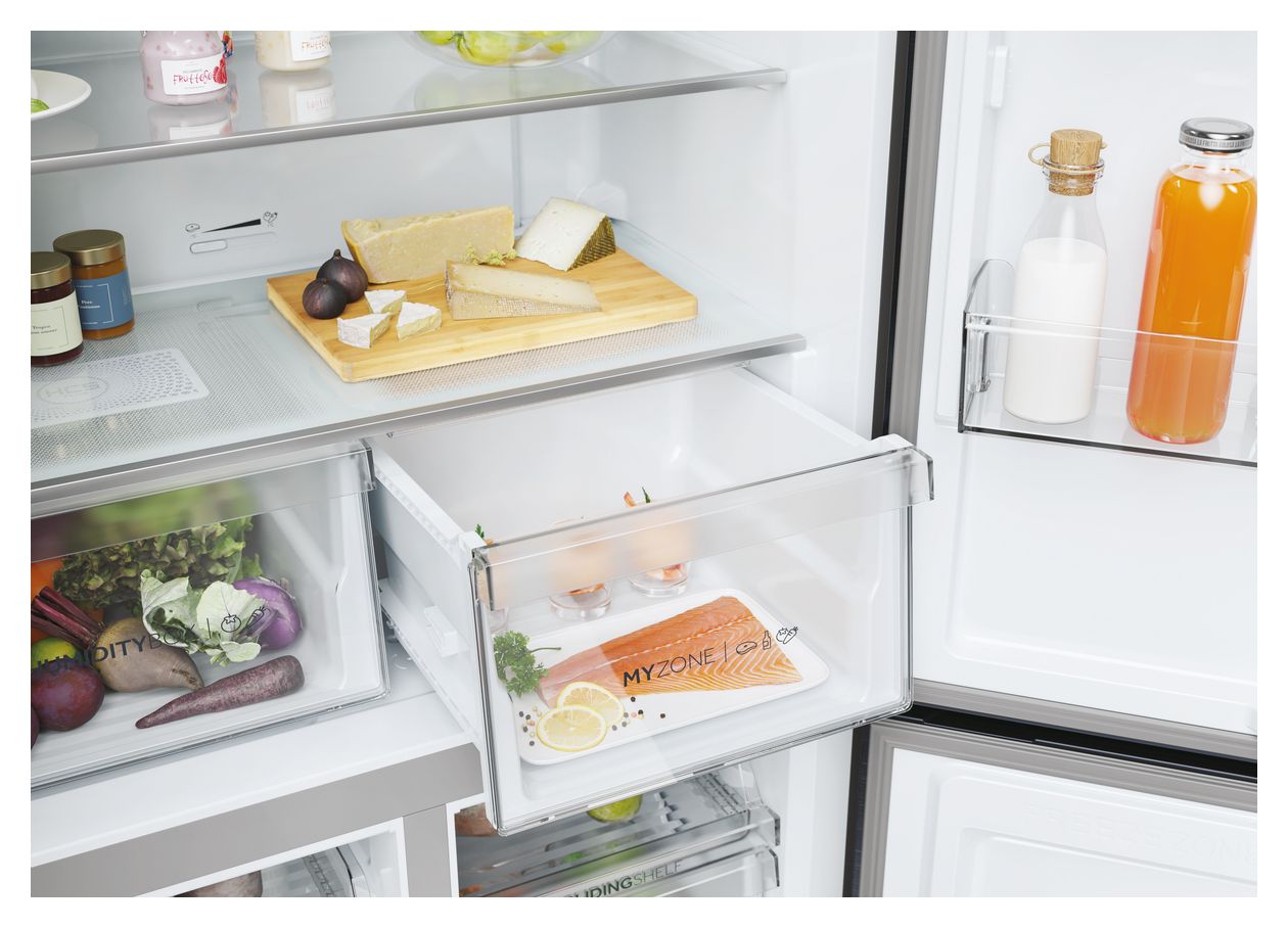 HCR5919ENMB Side-by-Side Kühl-/ Gefrierkombination 354 l / 174 l 329 kWh NoFrost 1900 mm x 908 mm  (Schwarz) 