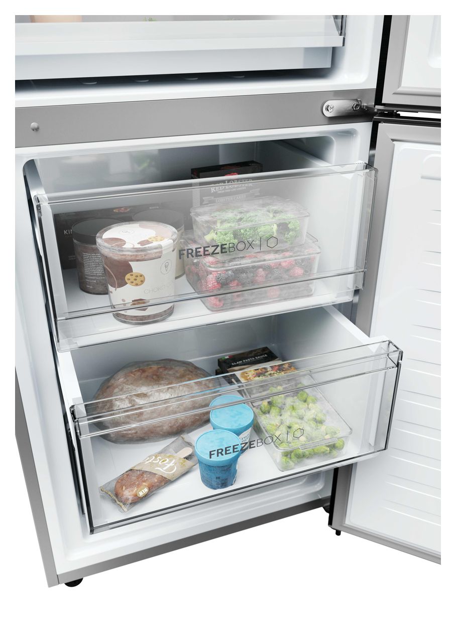 HDPW3620CNPK 289 l / 117 l Kühl-Gefrierkombi freistehend NoFrost 176 kWh Jahr  (Edelstahl) 