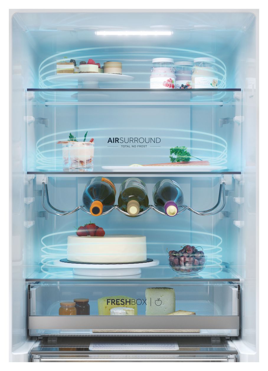 HDW3618DNPB 222 l / 119 l Kühl-Gefrierkombi freistehend NoFrost 204 kWh Jahr  (Schwarz) 