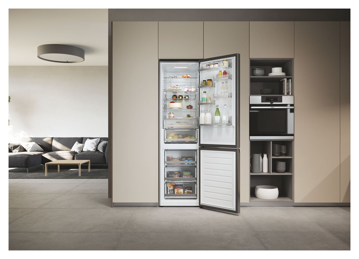 HDW5620CNPK 258 l / 119 l Kühl-Gefrierkombi freistehend NoFrost 169 kWh Jahr  (Silber) 