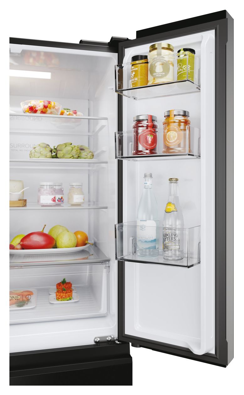 HFR3718ENGB Side-by-Side Kühl-/ Gefrierkombination 262 l / 140 l 287 kWh NoFrost 1775 mm x 700 mm  (Schwarz) 