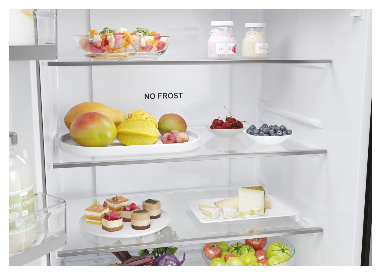 HFR5719EWMG Side-by-Side Kühl-/ Gefrierkombination 304 l / 140 l 298 kWh NoFrost 1900 mm x 700 mm  (Silber) 