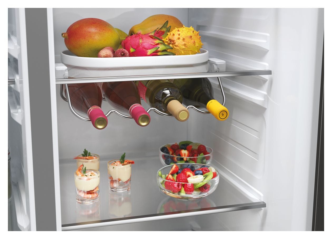 HSW59F18EIMM Side-by-Side Kühl-/ Gefrierkombination 391 l / 210 l 334 kWh NoFrost 1775 mm x 905 mm  (Platin, Edelstahl) 