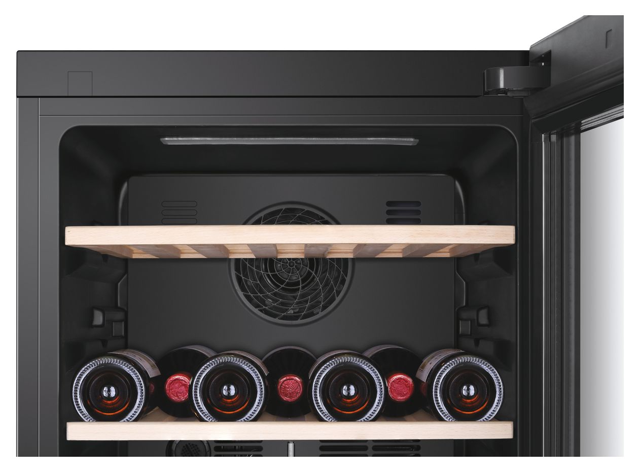 HWS79GDG Weinkühler Freistehend EEK: G 2 Zonen 79 Flasche(n) 