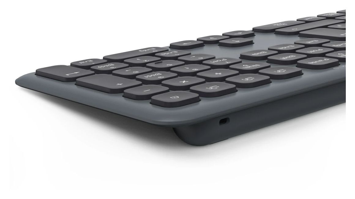 173065 WKM-550 Heimbüro Tastatur RF Wireless + Bluetooth 2.4 GHz  (Schwarz) 