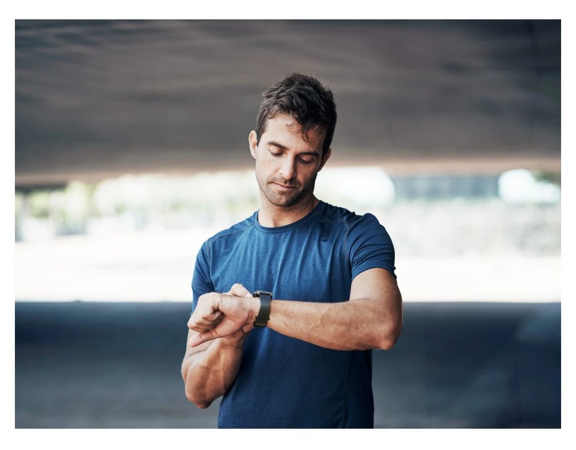 178614 5000 Digital 47 mm Smartwatch Rechteckig IP68  (Schwarz) 