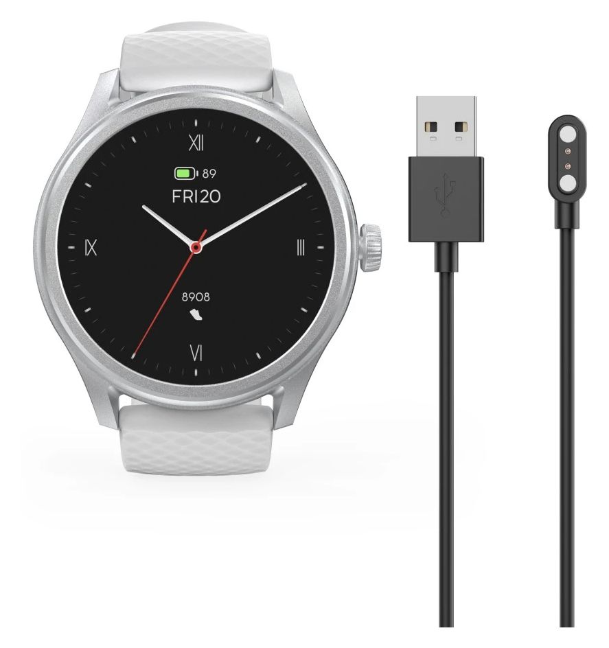 178617 5010 Digital 46 mm Smartwatch Rund IP68  (Silber) 