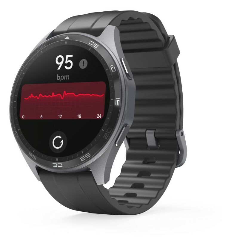 178618 7010 Smartwatch Rund  (Schwarz) 