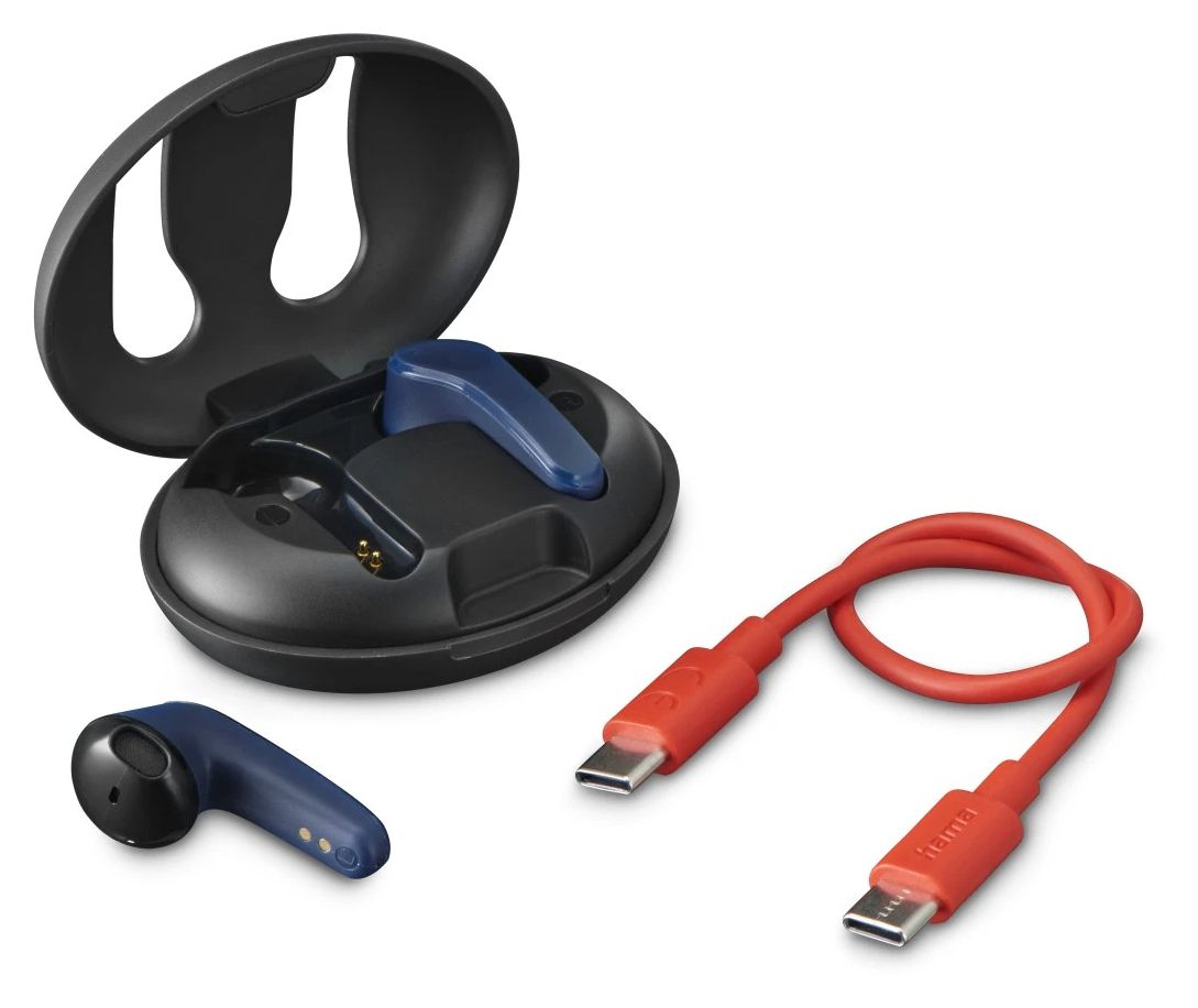 184175 Spirit Unchained In-Ear Bluetooth Kopfhörer Kabellos TWS 4 h Laufzeit  (Schwarz, Blau) 