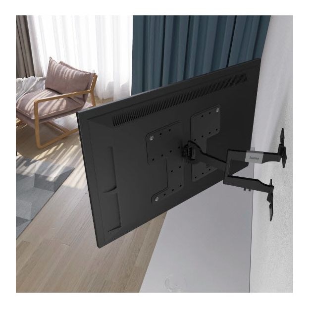 220852 ausziehbare und schwenkbare Wand Halterung 120° bis 2,29 m (90") 50 kg -12 - 3° neigbar 