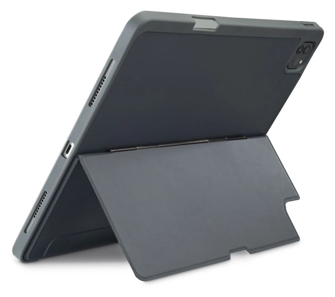 227049 Stand Folio Folio aus Kunststoff für Apple iPad Pro 13" (2024) bis 33 cm (13") Schmutzabweisend, Staubresistent, Kratzresistent mit Magnetverschluss (Grau) 