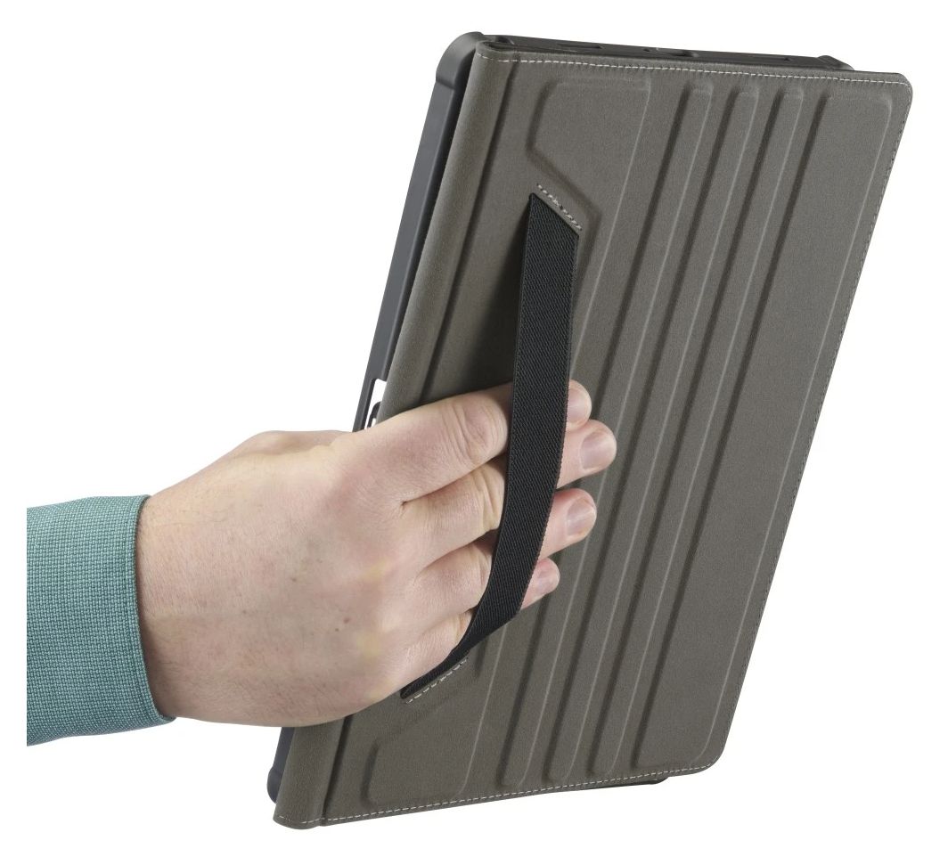 231044 Rotation Folio aus Polypropylenkarbonat (PPC), Polyurethan, Thermoplastische Polyurethane (TPU) für Samsung Galaxy Tab A9+/A11+ bis 27,9 cm (11") Schlagfest, Kratzresistent mit Magnetverschluss (Anthrazit) 