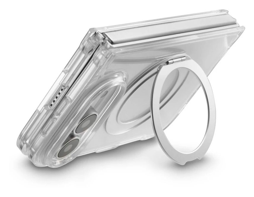 232487 Clear Stand Cover für Apple iPhone Duo  (Transparent) 